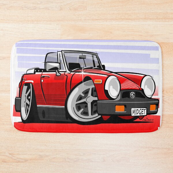 Item preview, MG Midget 1500 caricature red US spec designed and sold by car2oonz.