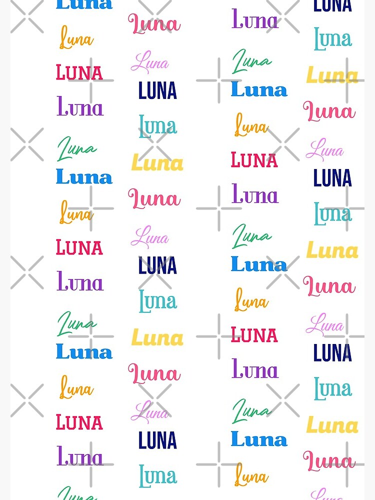 Cuaderno de espiral for Sale con la obra «Luna - Nombres para bebés únicos  para niñas - Regalo personalizado para ella -» de Aquacolorful
