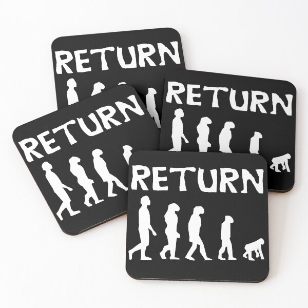 Item preview, Return - Reject Humanity, Return to Monke, Meme, Evolution, Human Ancestor designed and sold by SpaceDogLaika.