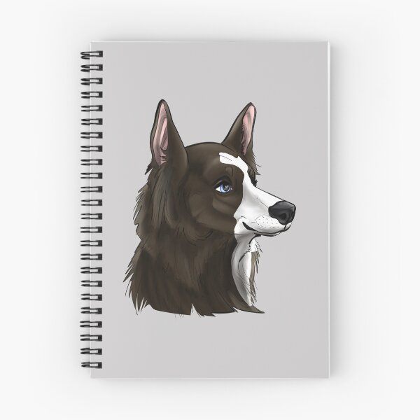 Item preview, Brown and white Border Collie bust designed and sold by GnomelyDragon.