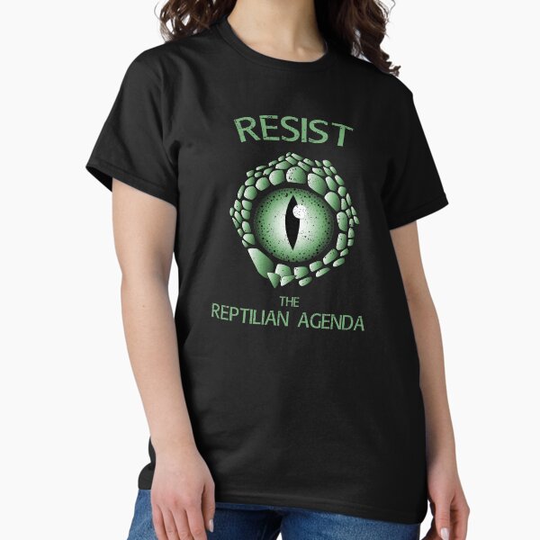 Item preview, Resist The Reptilian Agenda Lizard People Eye designed and sold by weirdrelatives.