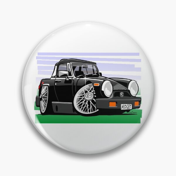 Item preview, MG Midget 1500 caricature black US spec designed and sold by car2oonz.