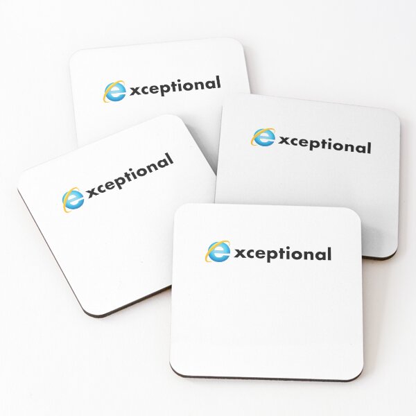 Item preview, Exceptional Internet Explorer, parody t-shirt designed and sold by chestsheets.