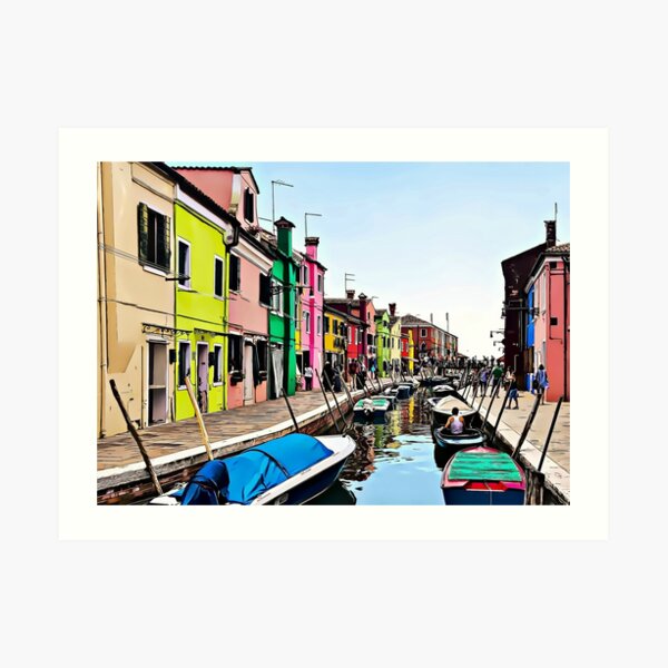 Burano atrwork from my photo Art Print