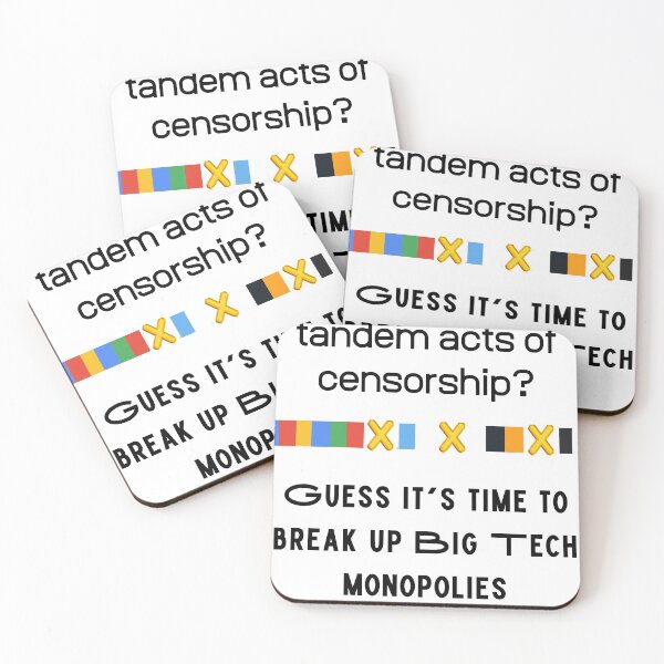 Item preview, Censorship Means Time To Break Up Monopolies designed and sold by StormyMuse.