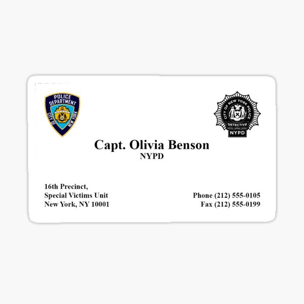 Captain Olivia Benson Sticker