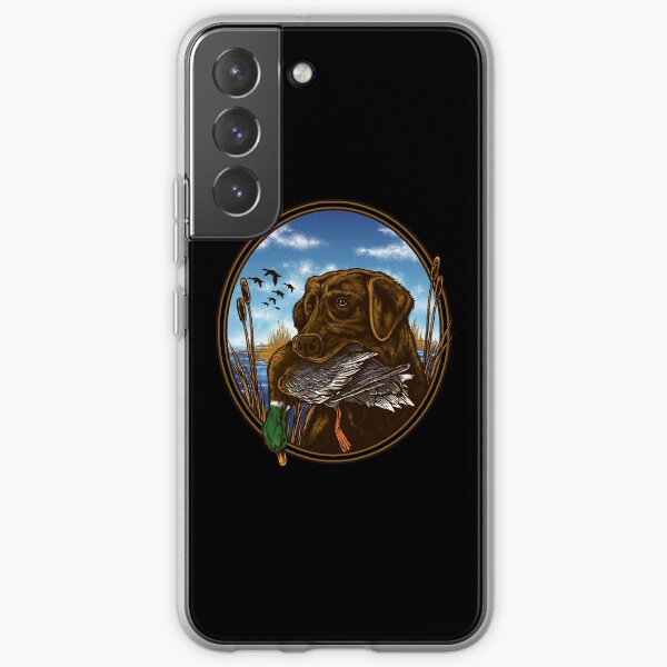 Labrador Retriever with Mallard Duck Hunting print Samsung Galaxy Soft Case