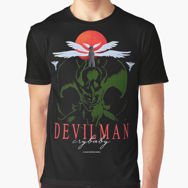 Vista previa del artículo con la obra «Camiseta con diseño vintage de los años 80 de Devilman Crybaby», diseñado y vendido por lonily.
