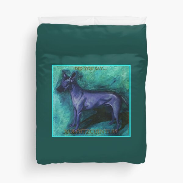 Vista previa del artículo con la obra «Xoloitzcuintli Azul», diseñado y vendido por M. E.  Bilisnansky McMorrow.