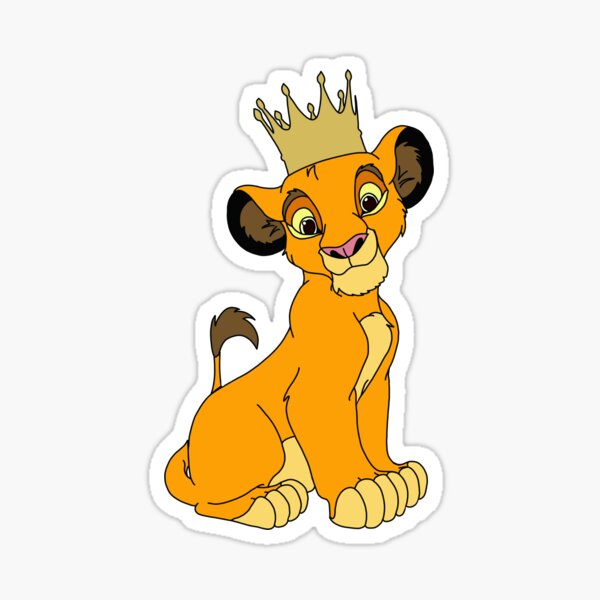 Digital Download Of Crowned Baby Lion King Characters/baby Simba/lion ...
