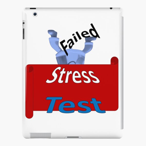 Funny Font says Failed Stress Test. Graphics in cartoon style iPad Snap Case