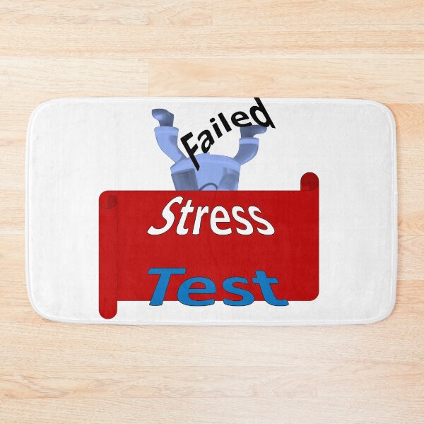 Item preview, Funny Font says Failed Stress Test. Graphics in cartoon style designed and sold by Vicky Rodden.