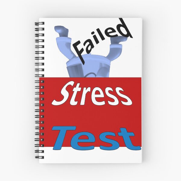 Item preview, Funny Font says Failed Stress Test. Graphics in cartoon style designed and sold by Vicky Rodden.