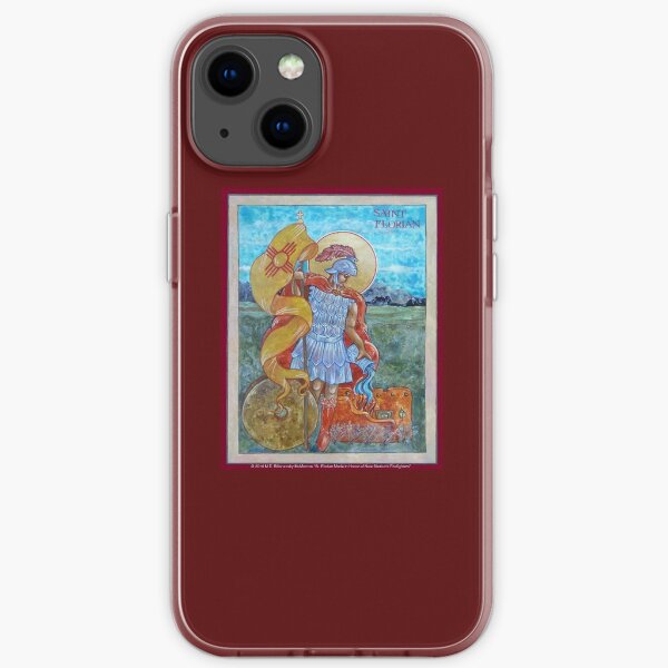 Icône Saint-Florian - Saint patron des pompiers. Coque souple iPhone
