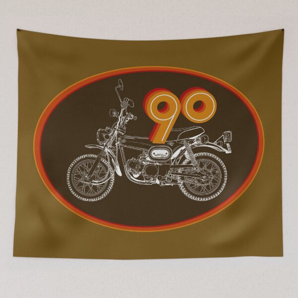 Item preview, Off-road motorcycle vintage Retro designed and sold by SketchEguy.