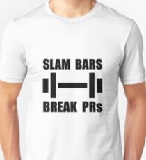 Slam Bars Break PRs Slim Fit T-Shirt