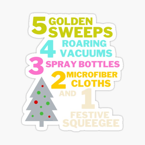 Item preview, 1 Festive Squeegee Funny Christmas Cleaning Humor designed and sold by SavvyCleaner.
