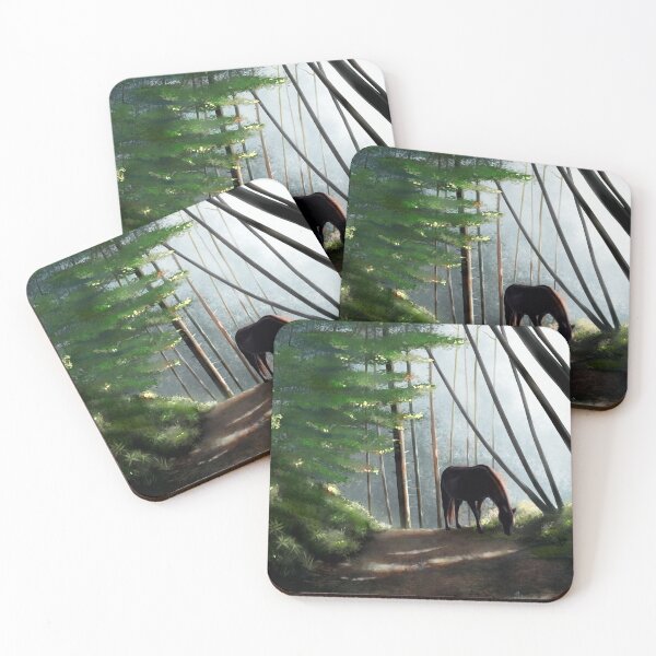 Item preview, A horse in the forest designed and sold by skratek.