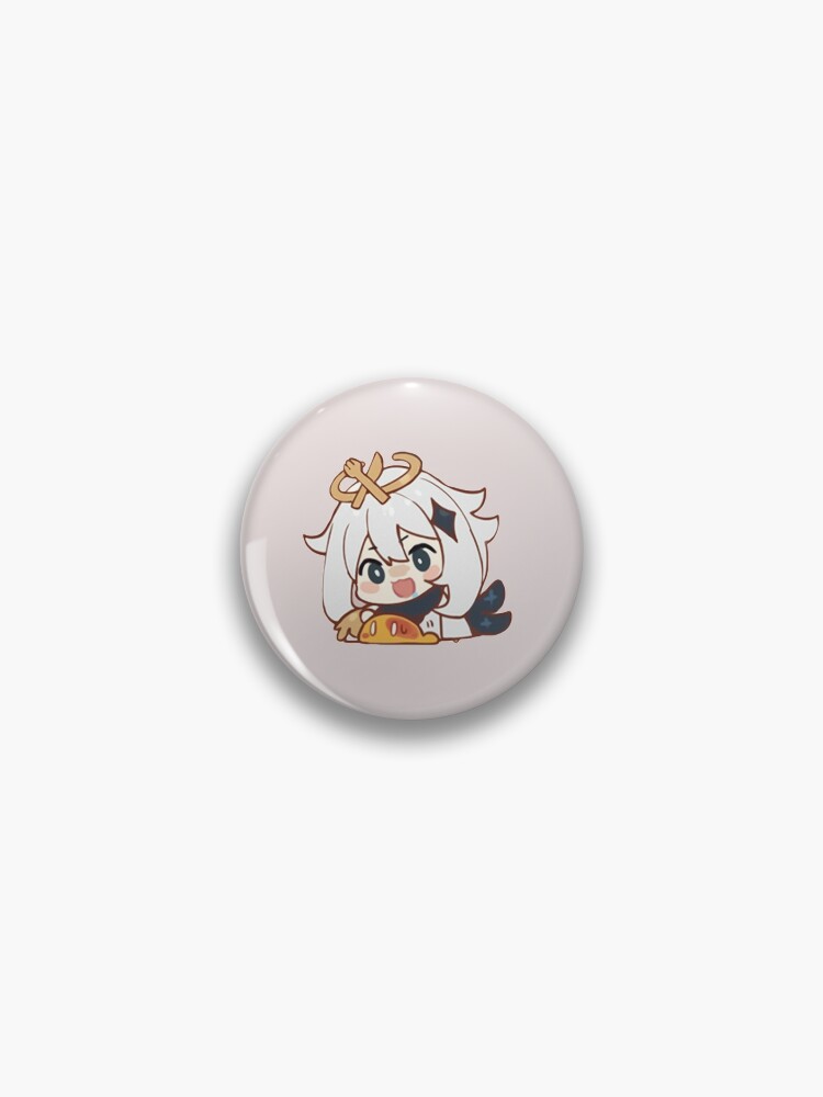 Paimon, Genshin Impact Sticker Dig In Time to Eat! Pin for Sale by  Asiapenguin