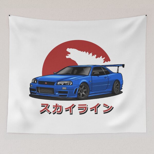 Item preview, Skyline GTR R-34 (Blue) designed and sold by JioojiProject.