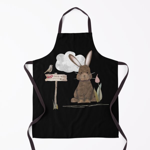 Item preview, Send a hug because I miss you. Adorable watercolor rabbit illustration designed and sold by Caroline Laursen.