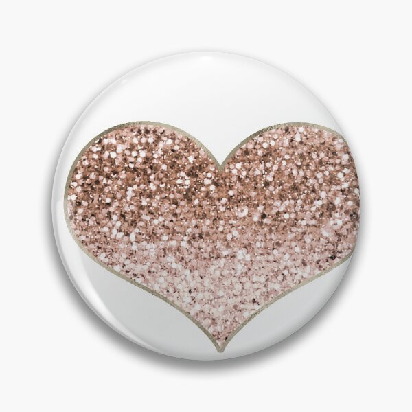 Item preview, Heart - rose gold glitter  designed and sold by RoseAesthetic.