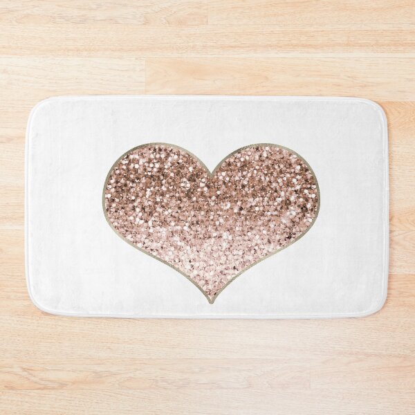 Item preview, Heart - rose gold glitter  designed and sold by RoseAesthetic.