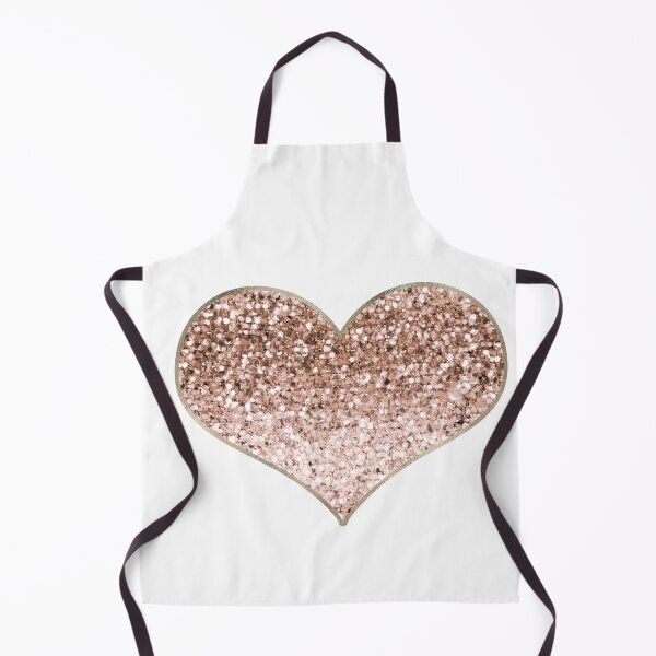 Item preview, Heart - rose gold glitter designed and sold by RoseAesthetic.