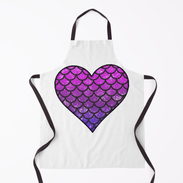 Item preview, Glittery Mermaid Scale Heart designed and sold by QueenSirenArts.