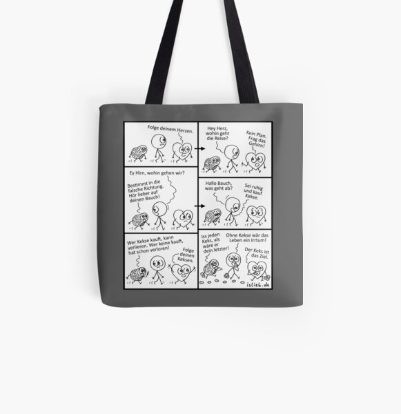 Ziel - islieb-Comic Allover-Print Tote Bag