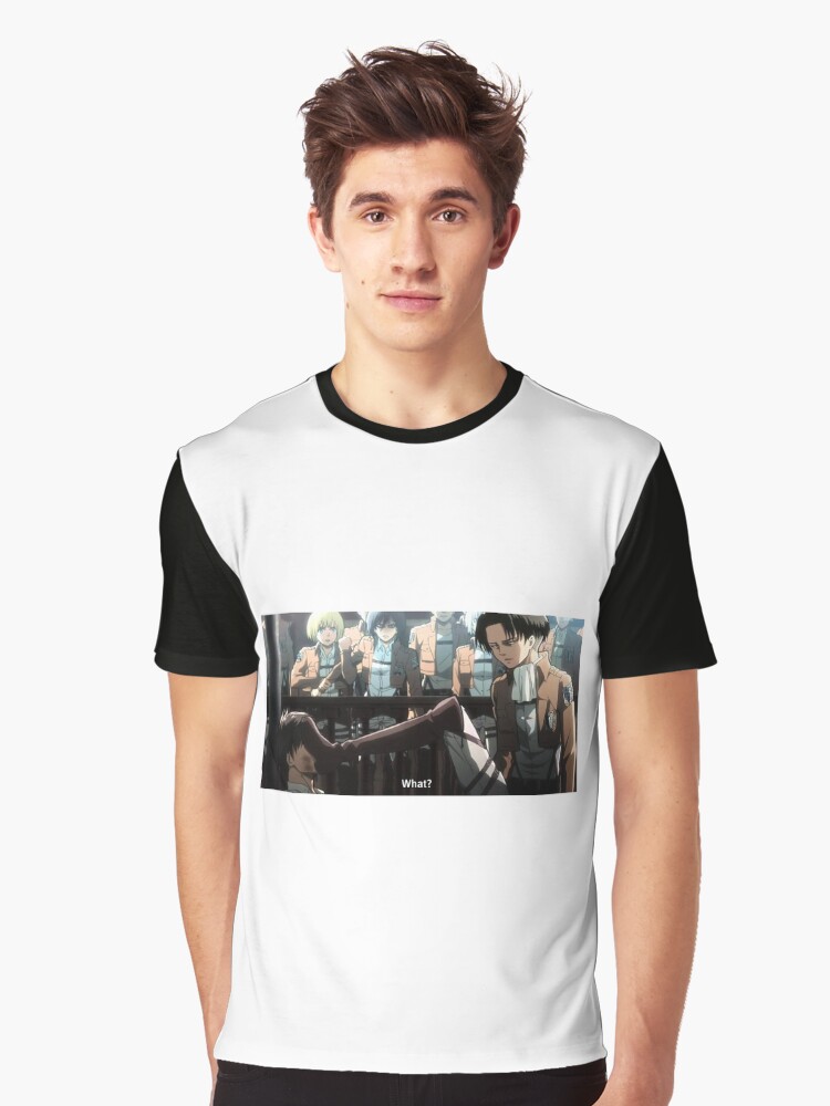 Levi Kicking Eren Courtroom Scene Attack On Titan Anime T Shirt For Sale By Animesky Redbubble Levi Ackerman Graphic T Shirts Eren Yeager Graphic T Shirts Eren Jaeger Graphic T Shirts
