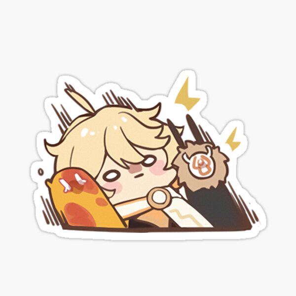 Aether/Traveler | Genshin Impact Sticker "Stunned" "Alert" Sticker