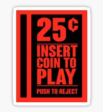 Insert Coin Sticker