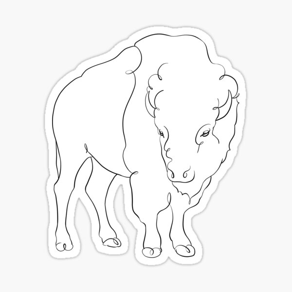 American bison Sticker