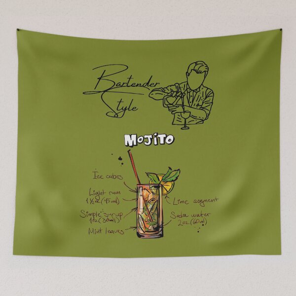 Item preview, Bartender Style Mojito (Green Version) designed and sold by albix81.