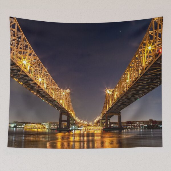 Item preview, Crescent City Bridge Panorama designed and sold by Kay Brewer.