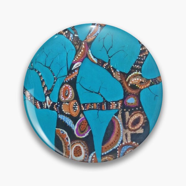 Item preview, BOAB TREES ON Blue designed and sold by gillsart.
