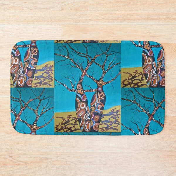 Item preview, BOAB TREES ON Blue designed and sold by gillsart.