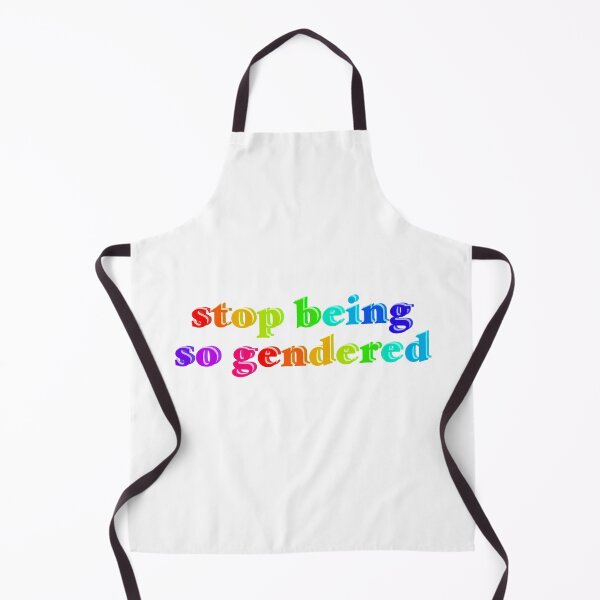 Item preview, stop being so gendered (rainbow text) designed and sold by doodlesbyjill.