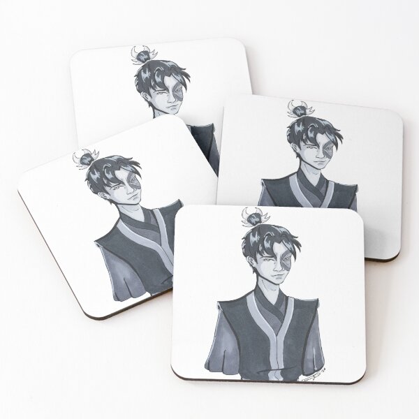 Item preview, Zuko black & white illustration  designed and sold by Illeana Yanez-Pastor.