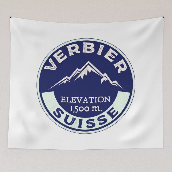 Item preview, Ski Verbier Switzerland Skiing Valais Canton Matterhorn Mont Blanc designed and sold by DESTINATIONS DECAL.