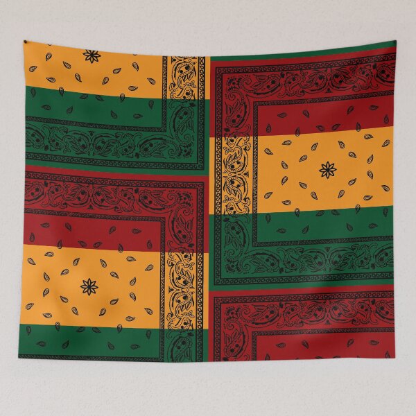 Item preview, Rasta / African Paisley Bandana Style designed and sold by DuskyRhodes.