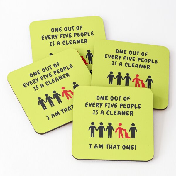 Item preview, One Out Of Every Five People Is A Cleaner Funny Housekeeping Humor designed and sold by SavvyCleaner.