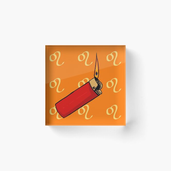 Item preview, Leo Elemental Lighter (Fire)  designed and sold by wasabipuke.