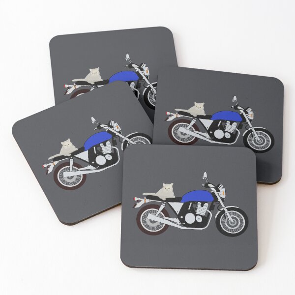 Item preview, Motorcycle blue cat designed and sold by motorzycle.
