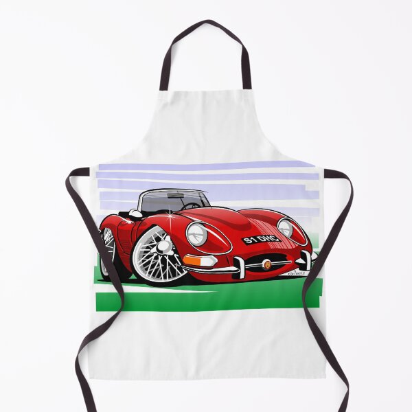 Item preview, E-type series 1 roadster caricature - red designed and sold by car2oonz.