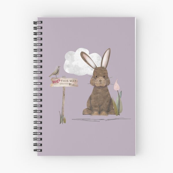 Item preview, Send a hug because I miss you. Adorable watercolor rabbit illustration designed and sold by Caroline Laursen.