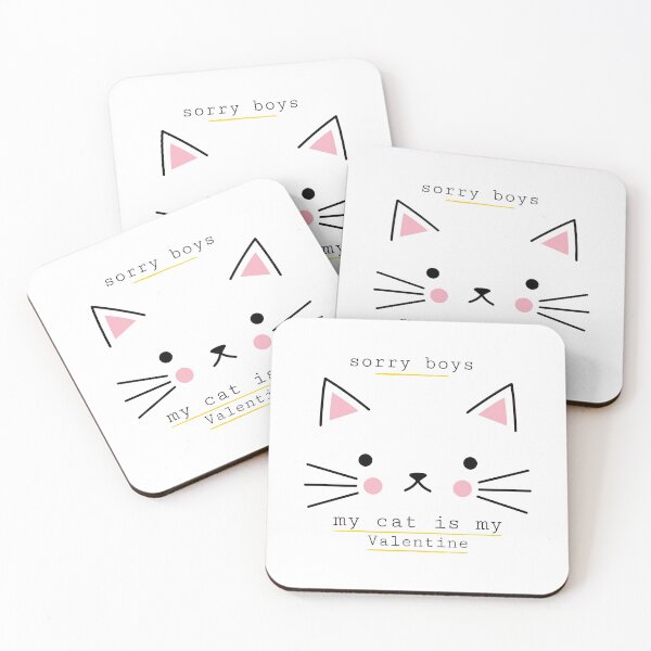 Item preview, sorry boys my cat is my valentine, funny valentine day, humar valentine  designed and sold by helkav.