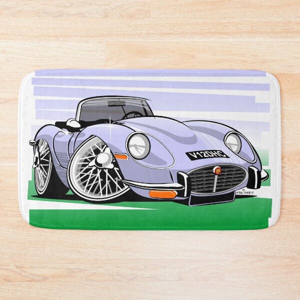 Item preview, E-type V12 roadster caricature - blue designed and sold by car2oonz.