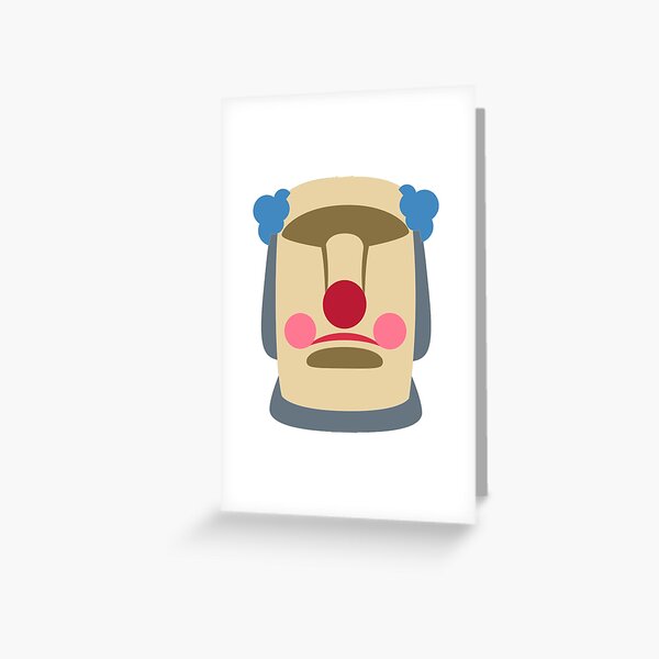 Moai Emoji Greeting Card for Sale by tutorvein